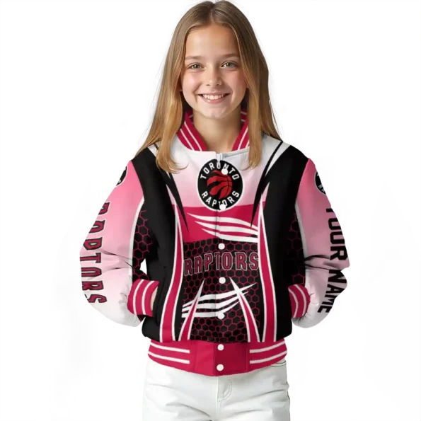 customized toronto raptors mesh effect red black varsity jacket top rated.webp