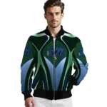 customized utah jazz mesh chest black bomber jacket best selling