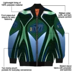 customized utah jazz mesh chest black bomber jacket best selling