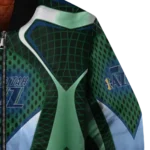 customized utah jazz mesh chest black bomber jacket best selling
