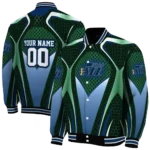 customized utah jazz mesh chest black varsity jacket best selling.webp