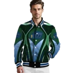 customized utah jazz mesh chest black varsity jacket best selling.webp