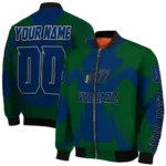 customized utah jazz spider mark navy bomber jacket best selling