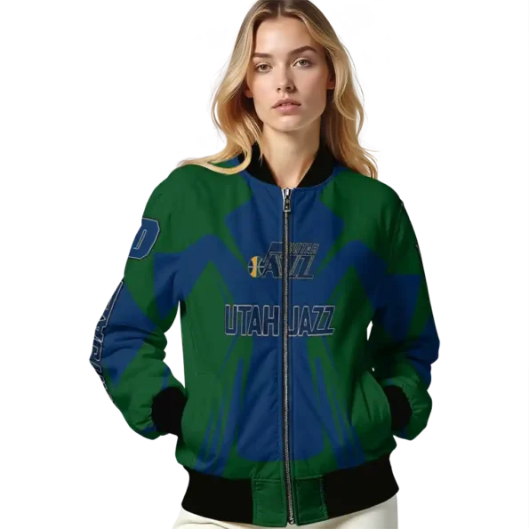 customized utah jazz spider mark navy bomber jacket latest model
