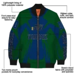 customized utah jazz spider mark navy bomber jacket best selling