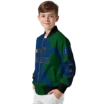 customized utah jazz spider mark navy bomber jacket best selling
