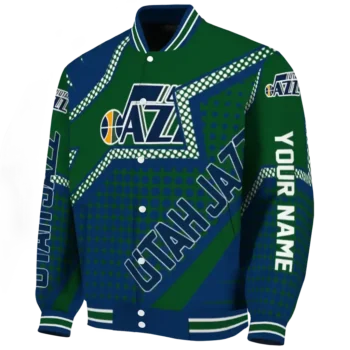 customized utah jazz star burst navy varsity jacket best selling.webp