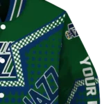 customized utah jazz star burst navy varsity jacket best selling.webp
