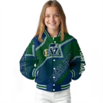 customized utah jazz star burst navy varsity jacket best selling.webp