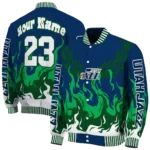 customized utah jazz winged blaze navy white varsity jacket best selling.webp