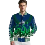 customized utah jazz winged blaze navy white varsity jacket best selling.webp