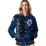 customized washington wizards hexagon cluster blue black varsity jacket best selling.webp