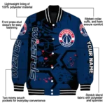 customized washington wizards hexagon cluster blue black varsity jacket best selling.webp