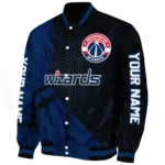 customized washington wizards hexagon mesh blue black varsity jacket best selling.webp
