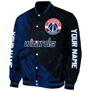 customized washington wizards hexagon mesh blue black varsity jacket best selling.webp