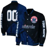 customized washington wizards hexagon mesh blue black varsity jacket best selling.webp