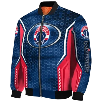 customized washington wizards power plate blue bomber jacket best selling