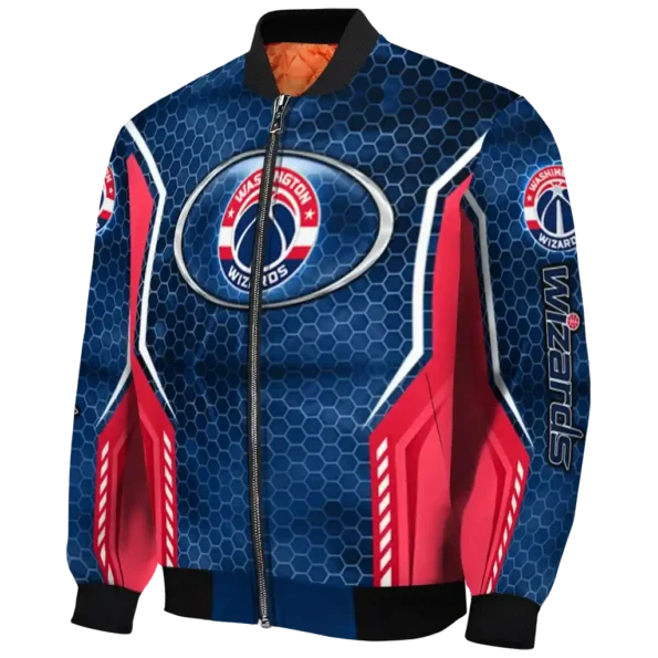 customized washington wizards power plate blue bomber jacket best selling