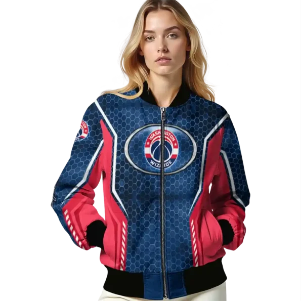 customized washington wizards power plate blue bomber jacket latest model
