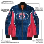 customized washington wizards power plate blue bomber jacket best selling