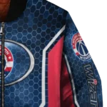 customized washington wizards power plate blue bomber jacket best selling
