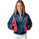 customized washington wizards power plate blue bomber jacket best selling