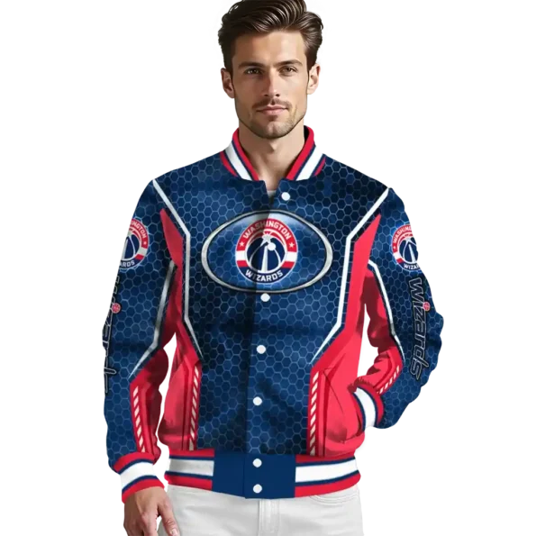 customized washington wizards power plate blue varsity jacket high quality.webp