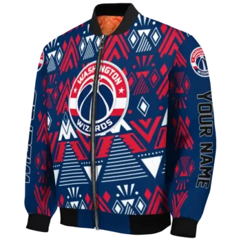 customized washington wizards pyramid shapes blue bomber jacket best selling