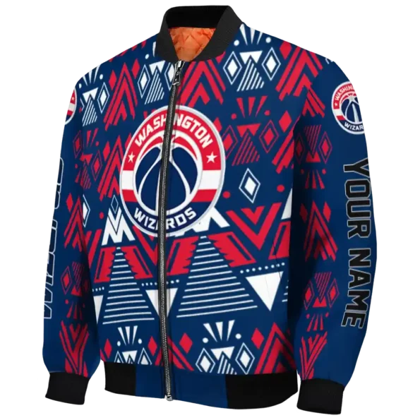 customized washington wizards pyramid shapes blue bomber jacket best selling