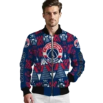customized washington wizards pyramid shapes blue bomber jacket best selling