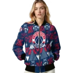 customized washington wizards pyramid shapes blue bomber jacket best selling
