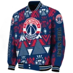 customized washington wizards pyramid shapes blue varsity jacket best selling.webp
