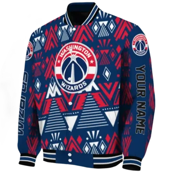 customized washington wizards pyramid shapes blue varsity jacket best selling.webp