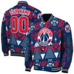 customized washington wizards pyramid shapes blue varsity jacket best selling.webp