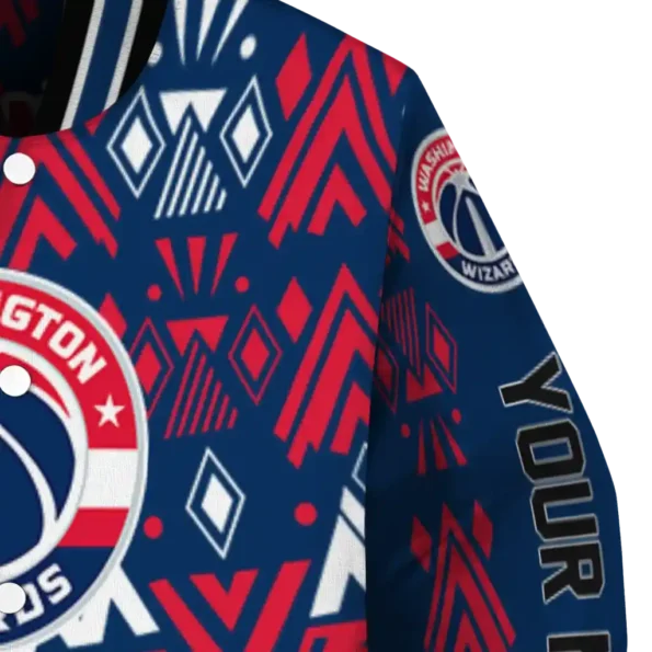 customized washington wizards pyramid shapes blue varsity jacket premium grade.webp