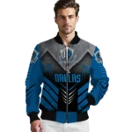 dallas mavericks arrow layer blue black bomber jacket best selling