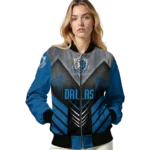 dallas mavericks arrow layer blue black bomber jacket best selling