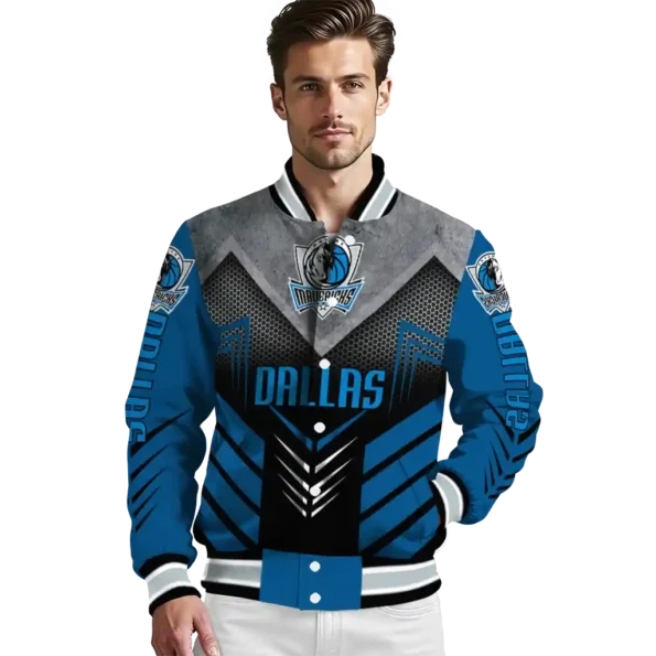 dallas mavericks arrow layer blue black varsity jacket high quality.webp