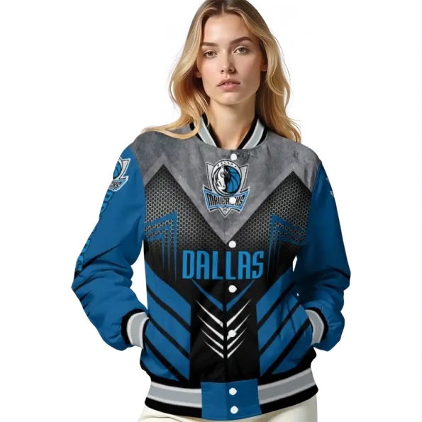 dallas mavericks arrow layer blue black varsity jacket latest model.webp