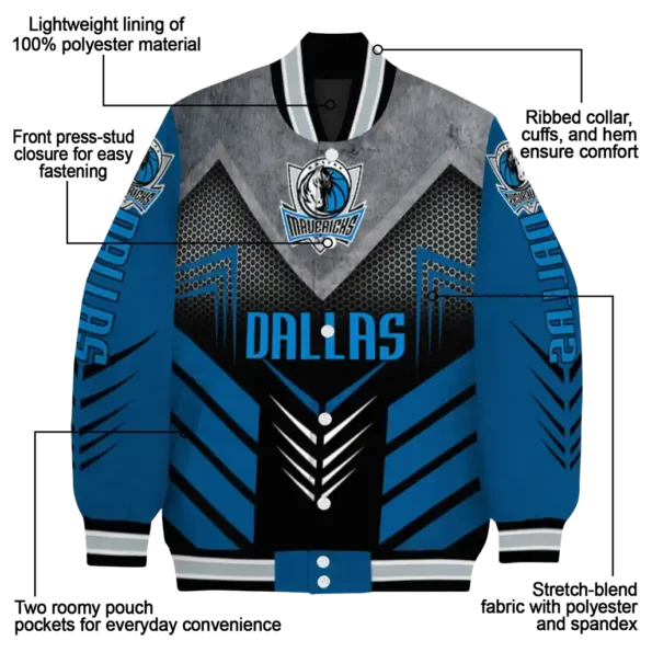 dallas mavericks arrow layer blue black varsity jacket new arrival.webp