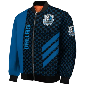 dallas mavericks triple side stripes blue black bomber jacket best selling