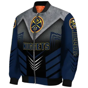 denver nuggets arrow layer blue black bomber jacket best selling