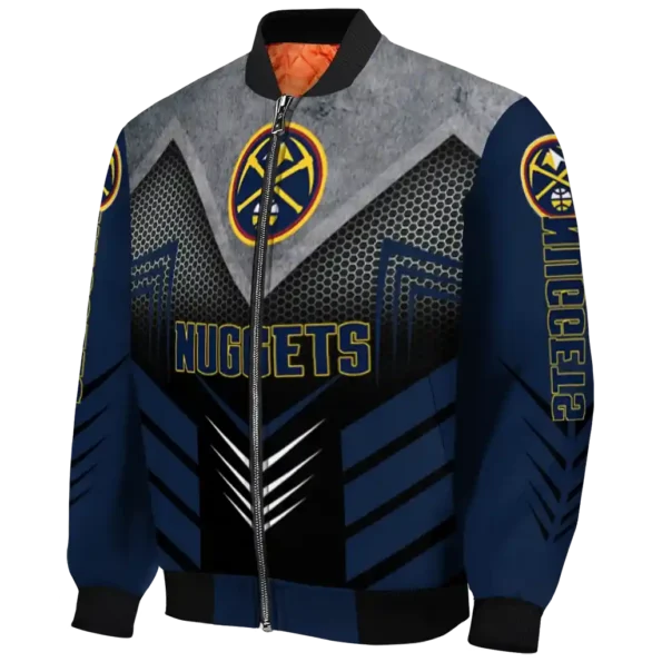denver nuggets arrow layer blue black bomber jacket best selling