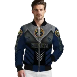 denver nuggets arrow layer blue black bomber jacket best selling