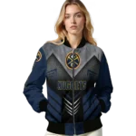 denver nuggets arrow layer blue black bomber jacket best selling