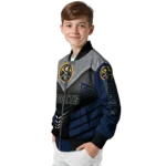 denver nuggets arrow layer blue black bomber jacket best selling