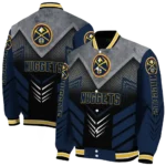 denver nuggets arrow layer blue black varsity jacket best selling.webp