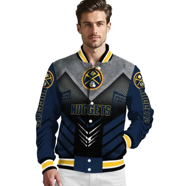 denver nuggets arrow layer blue black varsity jacket high quality.webp