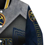 denver nuggets arrow layer blue black varsity jacket best selling.webp