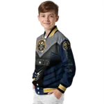 denver nuggets arrow layer blue black varsity jacket best selling.webp